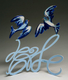David Gerstein Free Standing Double Sided Doves Sculpture - Shalom