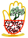 David Gerstein Free Standing Hamsa Sculpture Ancient Script - Olive Tree