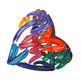 David Gerstein Free Standing Double Sided Heart Sculpture - Strokes of Love