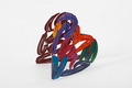David Gerstein Free Standing Double Sided Heart Sculpture - Strokes of Love