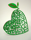 David Gerstein Free Standing Double Sided Heart Sculpture - Think Green