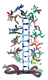 David Gerstein Free Standing Double Sided Sculpture - Jacobs Ladder