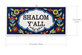 Ceramic Wall Plaque - Armenian Floral Design - Shalom Y'ALL