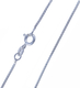 925 Sterling Silver 1mm Box Chain Italian Necklace Lightweight Strong - Spring Ring Clasp