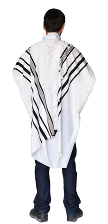 Talitnia Gilboa Light Weight Non Slip Tallit Wool Prayer Shawl - Black Stripes