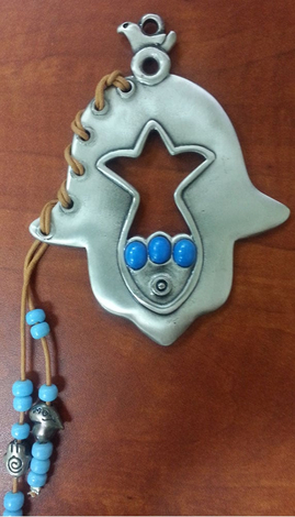 Hamsa Fish Wall Hanging 1 in stock