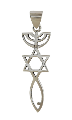 Sterling Silver Necklace Pendant Spiritual Religious Jewelry Grafted Pendant