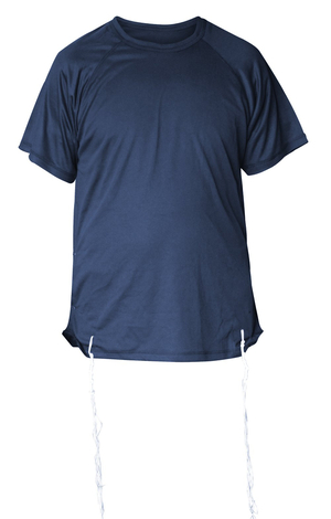 Talitnia Dry-Fit Tzitzit T-shirt With Kosher Tzitzis - Dark Blue