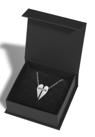 Adi Sidler Stainless Steel Necklace, Hearts Unite Pendant