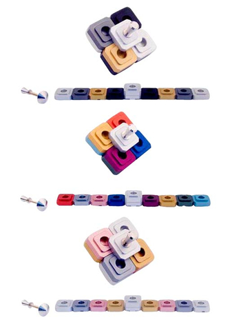 Agayof Compact Two-in-One Menorah and Dreidel - Choice of Colors