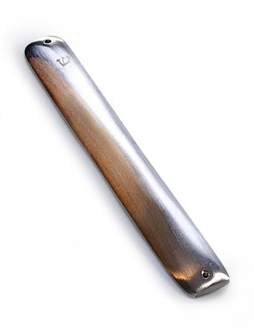 Anat Basanta Contemporary Style Aluminum Mezuzah Case - 8