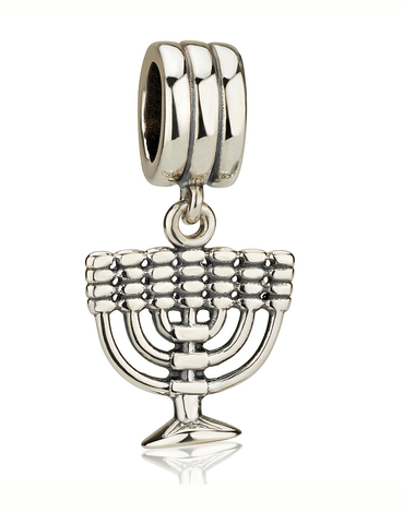 Sterling Silver Menorah Charm