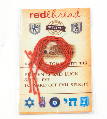 Five Red Thread Bracelets Against the Evil Eye - from Israel