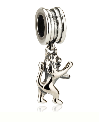 Silver Lion of Judah Bracelet Charm