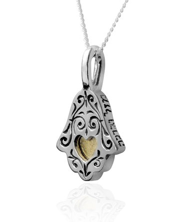 Ethnic Kabbalah Hamsa Necklace by HaAri