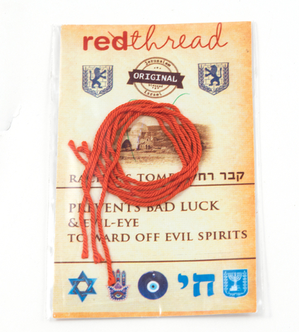 Five Red Thread Bracelets Against the Evil Eye - from Israel