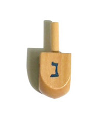 Basic Coloful Letters Wood Dreidles