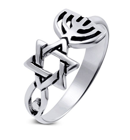 Sterling Silver Grafted Ring Spiritual Religious Jewelry