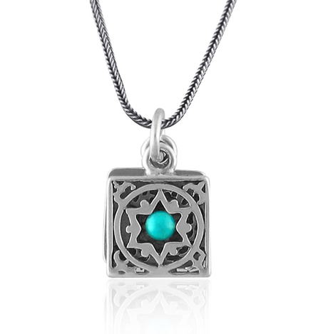 Silver Traveler's Prayer Double Pendant by Golan Studio