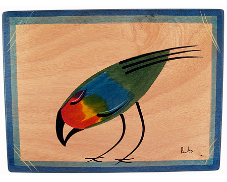 Wood Placemat - Feefa Bird by Kakadu Art