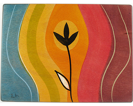 Rectangular Placemat Sunset by Kakadu Art