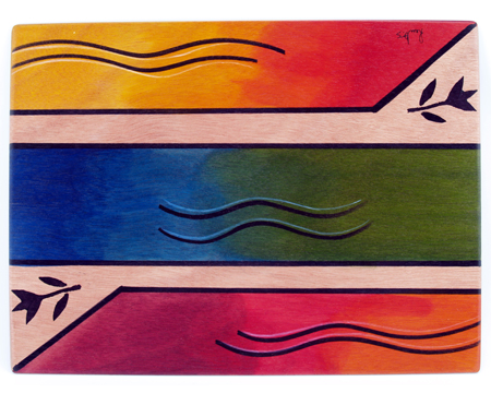Rectangular Placemat Ikat by Kakadu Art