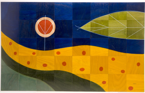 Floor Mat Yellow Path by Kakadu Art