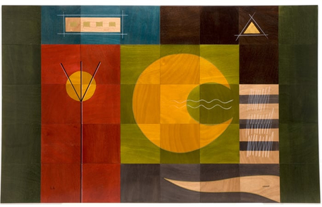 Floor Mat Yellow Moon by Kakadu Art