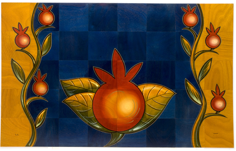 Floor Mat Pomegranate by Kakadu Art