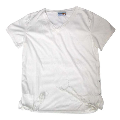 Adult White T-Shirt with Tzitzit
