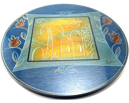 Golden City Lazy Susan Composi by Kakadu Art