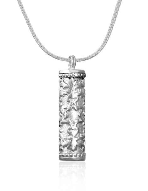 Sterling Silver Mezuzah Pendant Necklace by Studio Golan