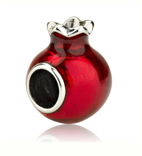 Sterling Silver Pomegranate Bracelet Charm
