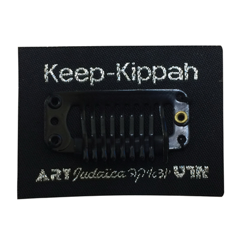 Keep Your Kippah On Your Head, Hidden Clip with 3M Sticker