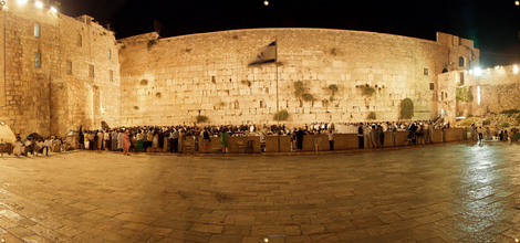 Panoramic Kotel Western Wall Sukkah Single-Wall Panel 16 ft Width