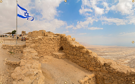 Panoramic Masada Sukkah Single-Wall Panel 12 ft Width