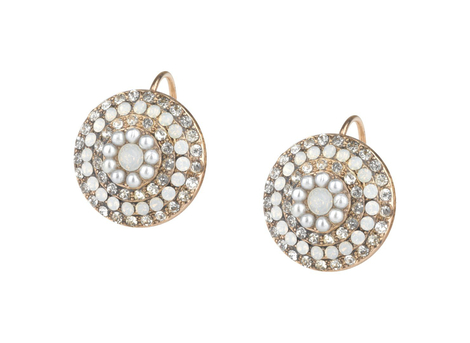 Amaro Handcrafted Clip-on Pearls and Crystals Earrings - Pearl Jam Collection
