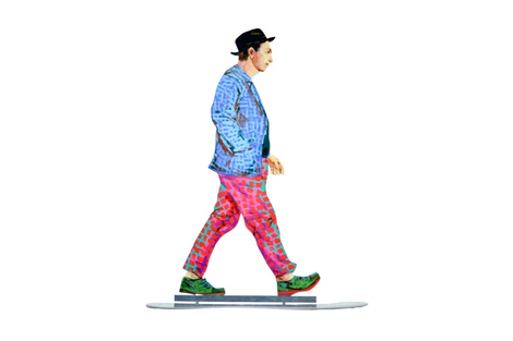 David Gerstein Free Standing Double Sided Sculpture - Bohemian Walker
