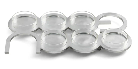 Israel Museum Anodized Aluminum Seder Plate Spelling 