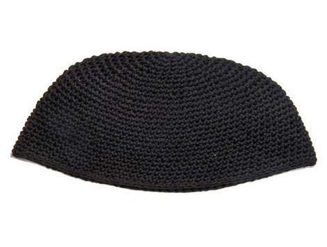 Premium Black Handmade Frik DMC Kippah