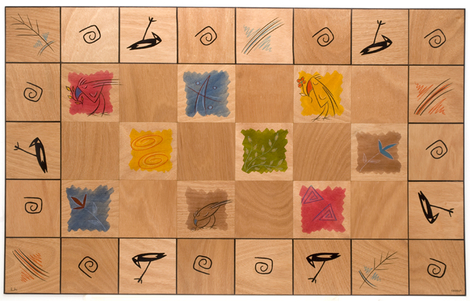 Floor Mat Artist's Palette by Kakadu Art