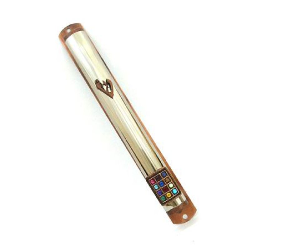 12 Tribe BreastPlate Silver Mezuzah