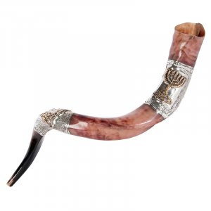 Seven Branch Menorah Sterling Silver Yemenite Shofar