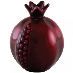 Decorative Red-Maroon Aluminium Pomegranate