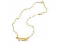 18k Gold Plated Personalized Classic Hebrew Name Necklace Print Letters
