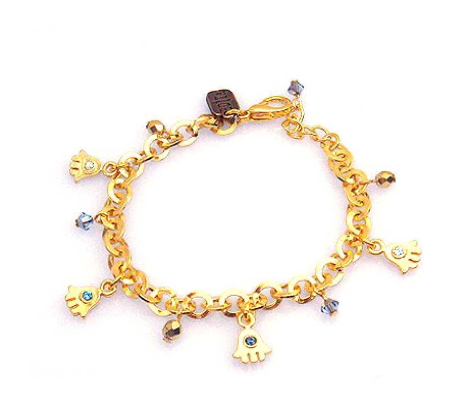 4 Hamsa Charm Bracelet by Edita