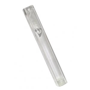for 4.7 Inches Scroll Peer Hastam Silver Matte Aluminum Weather-Proof Classic Mezuzah Case 5.5 inches