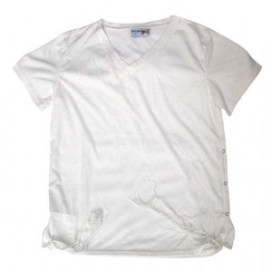 Adult White T-Shirt with Tzitzit