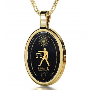 Libra Zodiac Pendant by Nano Jewelry