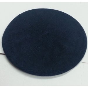 Womens Classic Navy Cotton Beret